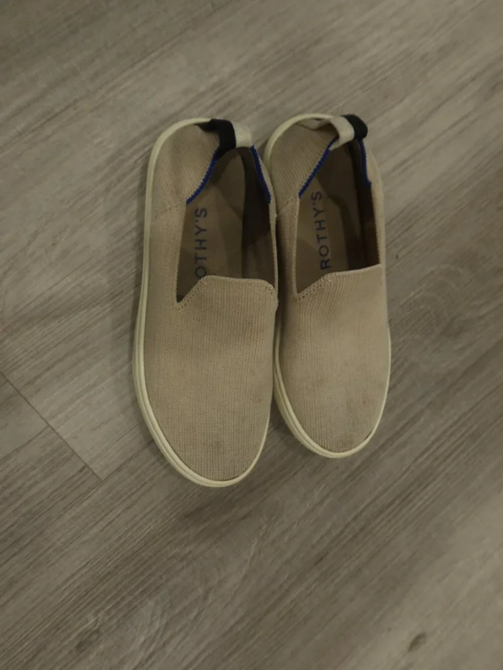 ROTHYS KIDS SLIP ON SNEAKER SHOES white sand 1 comfy casual walk athleisure easy